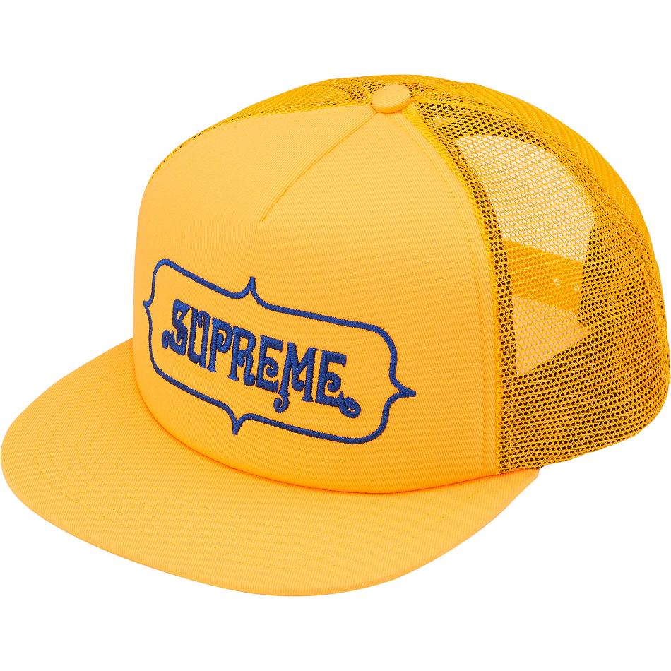 Yellow Supreme Highest Mesh Back 5-Panel Hats | Supreme 500ZG